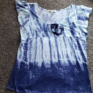 Multi blue top size small